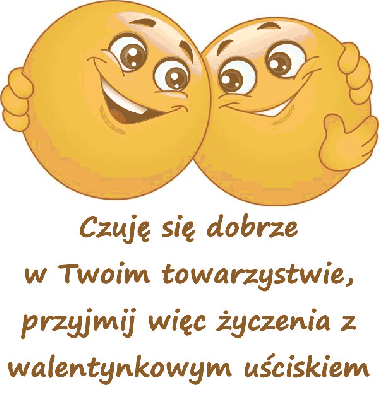 Dwie emotikonki z życzeniami na walentynki